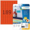 [4244] Herma Haftetiketten 25,4x10 mm Rot, 3.780 Etiketten pro Packung